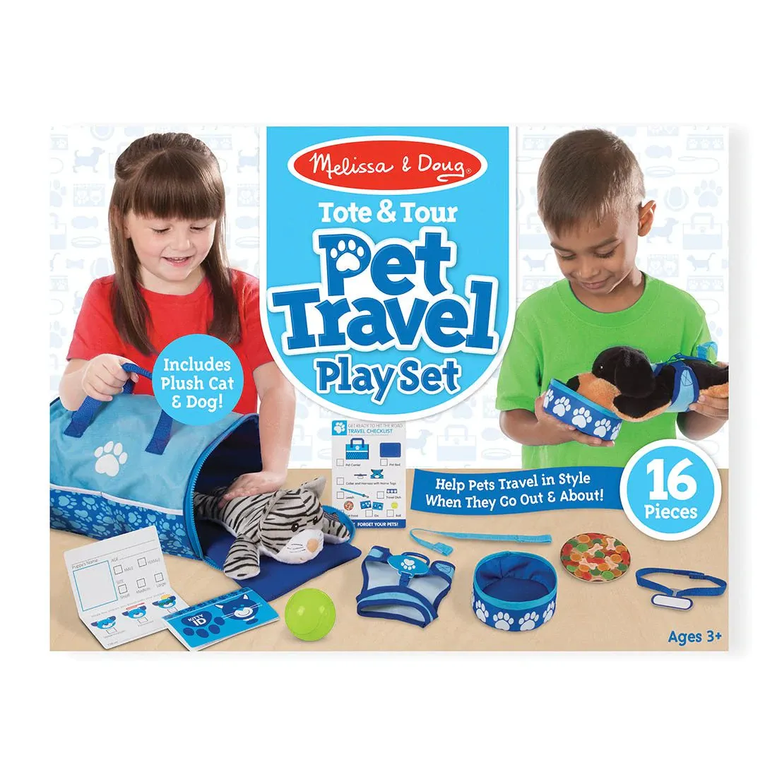 Melissa & Doug: Tote & Tour Pet Travel Play Set Suitable Ages 3  years