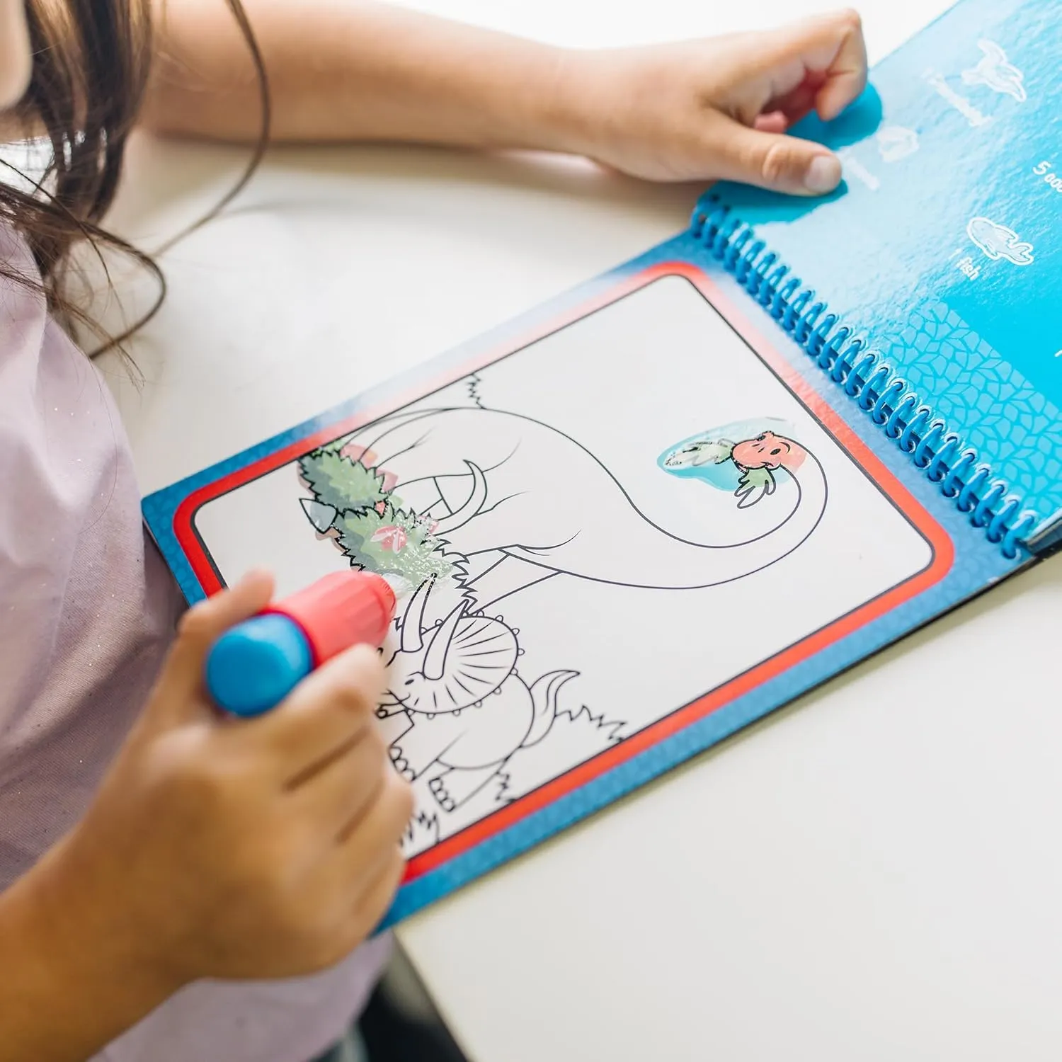 Melissa & Doug Water Wow! Dinosaur | Water Reveal Travel Book | Activity Pad | 3  | Gift for Boy or Girl