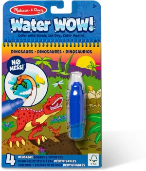 Melissa & Doug Water Wow! Dinosaur | Water Reveal Travel Book | Activity Pad | 3  | Gift for Boy or Girl