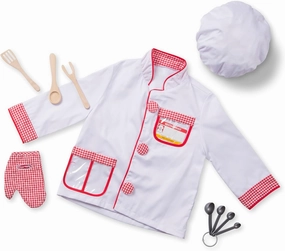 Melissa & Doug Chef Role Play Costume Dress -Up Set With Realistic Accessories