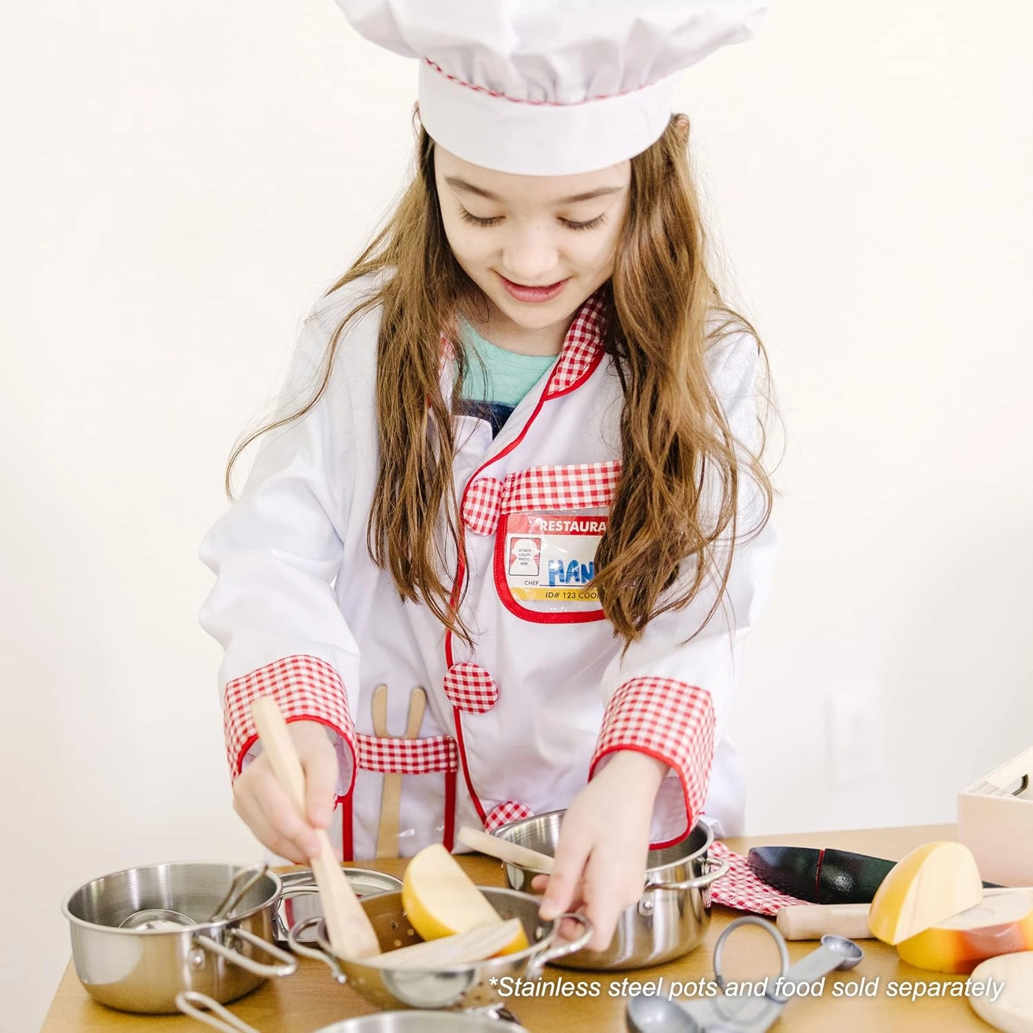 Melissa & Doug Chef Role Play Costume Dress -Up Set With Realistic Accessories