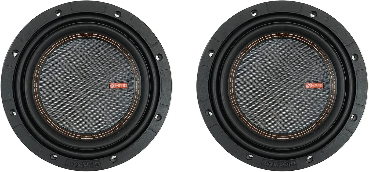 Memphis (2) Audio MOJO MJM812 8" 1800w Competition Car Subwoofers 1 or 2 ohm
