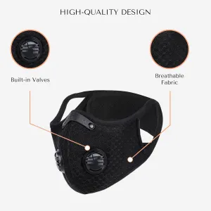 Mesh PRIMO Reusable Sport Mask with Activated Carbon Filter - Ultimate Protection for Dust, Pollen, & More