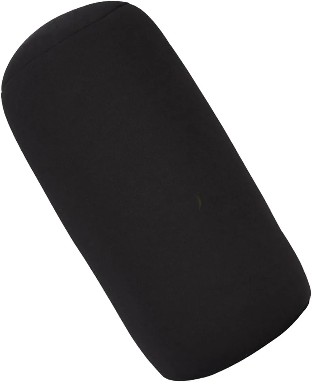 Microbead Roll Pillow, Comfort Squish Tube Bolster Cushion, Microbead Neck Pillow, Neck Back Support Tube Roll Pillow (Black)