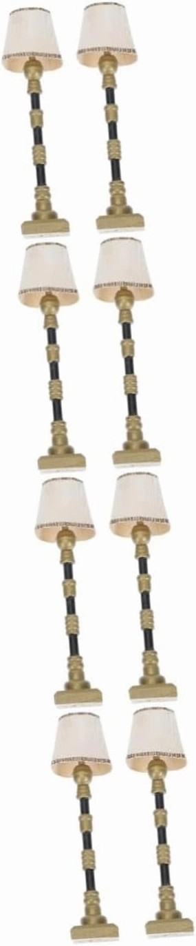 Milisten 6pcs Miniature Doll House Floor Lamp Creative Lamps for Home Decor Unique Mini Lighting for Dollhouse Furniture and Scene Layouts Safe and Stylish Accessory for Miniature Settings