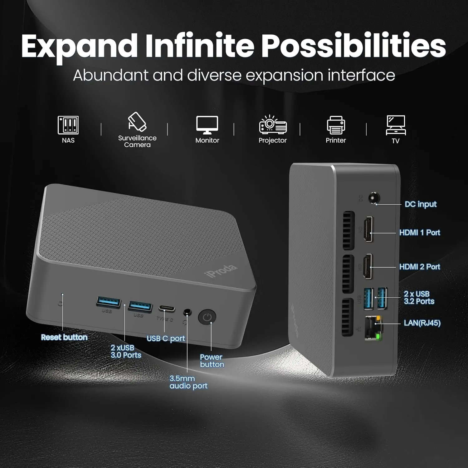 Mini PC 12th Intel Alder Lake N97 (up to 3.6GHz), Mini Desktop Computer PC with 16GB DDR4 512GB Windows 11 Home Mini Computer PCIE SSD 4K Dual Display Micro PC Bluetooth5.0/WiFi6/USB3.2
