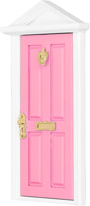 Mini Wooden Door, Mini Wooden Door Bright Color Vivid Details Smoother Dollhouse Miniature Fairy Door Weihnachten for 1:12 Doll House Gifts (Pale )