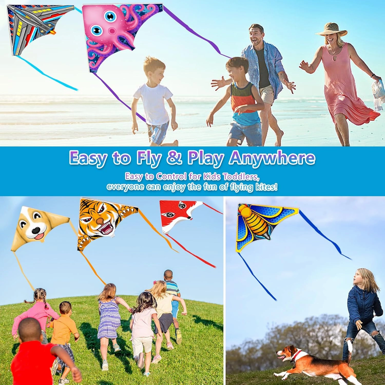 Mini Kites for Boys Girls 3-5 6 7 8 Gift, Finger Launcher Kites Easy to Fly Ejection Kite for Kids Teens Ages 4-18 Beach Park Backyard Outdoor Sports Flying Toys