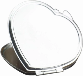 Mini Makeup Mirror 10pcs Mini Makeup Mirror Portable Pocket Round Square Heart Makeup Mirror Double-Sided Folding Cosmetic(Color-E)