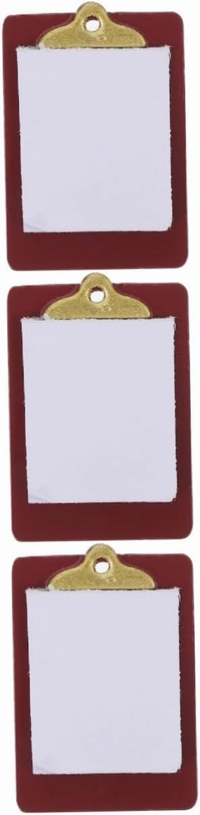 Mini Paper Clipboard Model Dollhouse Accessories for Miniature Scenes for Dollhouses and Creative Decoration Compact and Lifelike Design