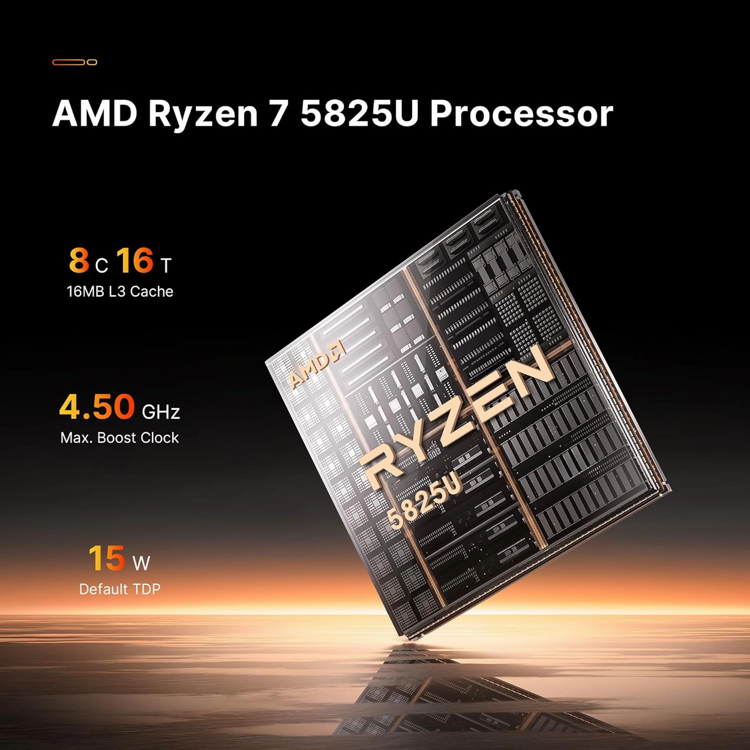 Mini PC Desktop Computers P4，AMD Ryzen 7 5825U, 32GB DDR4 RAM 1TB m.2 NVMe SSD, Dual 2.5GbE LAN Ports/WiFi 6E/BT5.2, 4K Triple Display, Dual NVMe SSD Slots Micro PC Easy for Expand