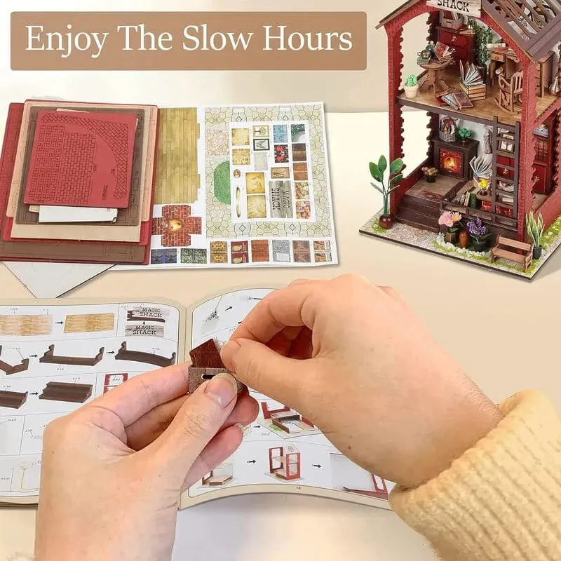 Miniature Wooden Dollhouse Kit|Magic Shack