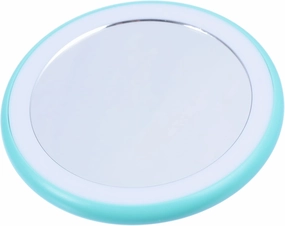 Mirror Green Mini Purse Mini Vanity Mirror LED Travel Makeup Mirror Outdoor Cosmetic Mirror LED Vanity Mirror Portable Cosmetic Mirror Compact Mirror Gift Purse Compact Mirror Gift