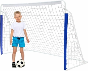 MIUDGIG Soccer Goal 8x5FT, Football Goal for Backyard with All Weather Net, Outdoor Soccer Net Goals for Backyard, Portable Steel Frame Soccer Goal Post for Adults & Youth Training, Quick Set-up