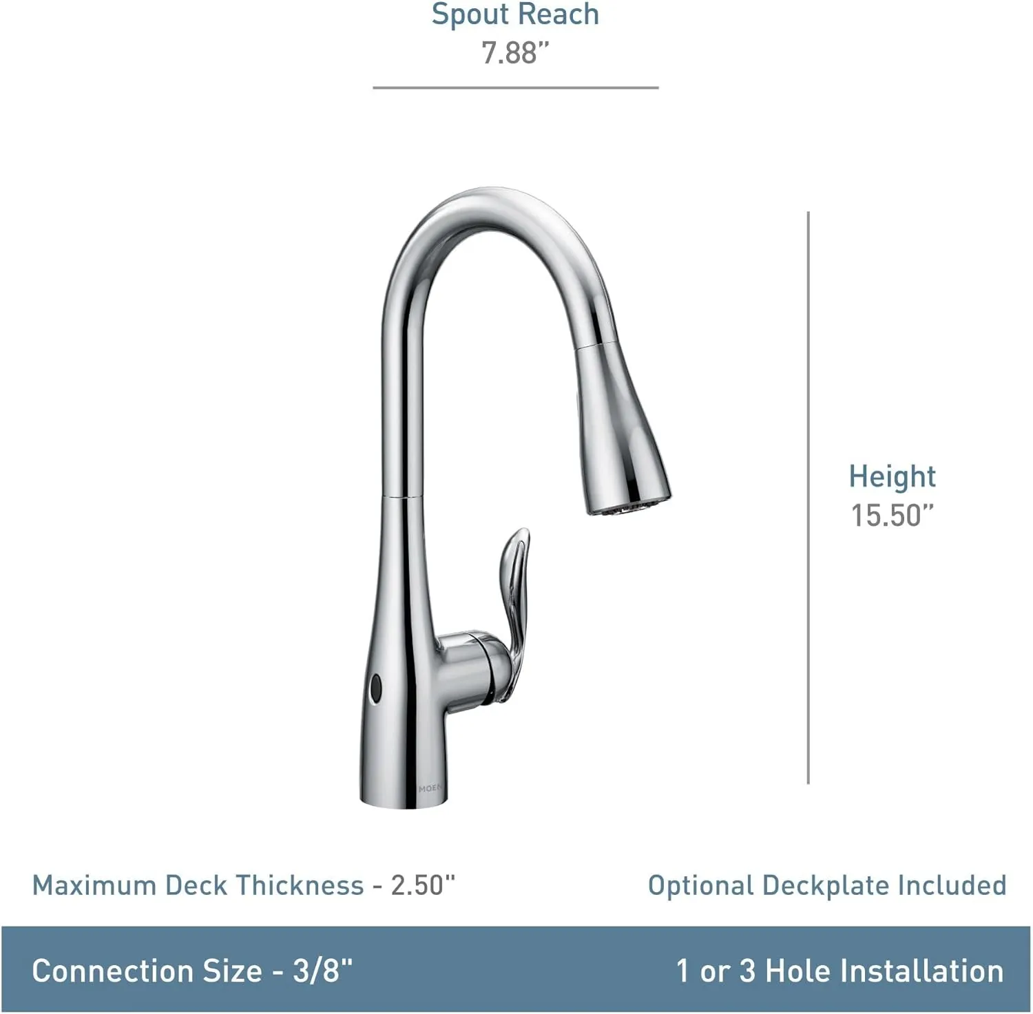 Moen 7594EWORB Arbor Kitchen-Sink-faucets, Oil Rubbed Bronze