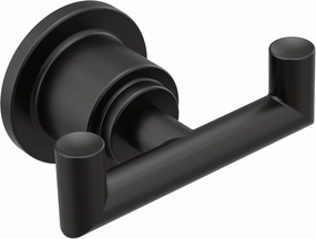 Moen Arris Matte Black Modern Double Robe Hook, YB0803BL