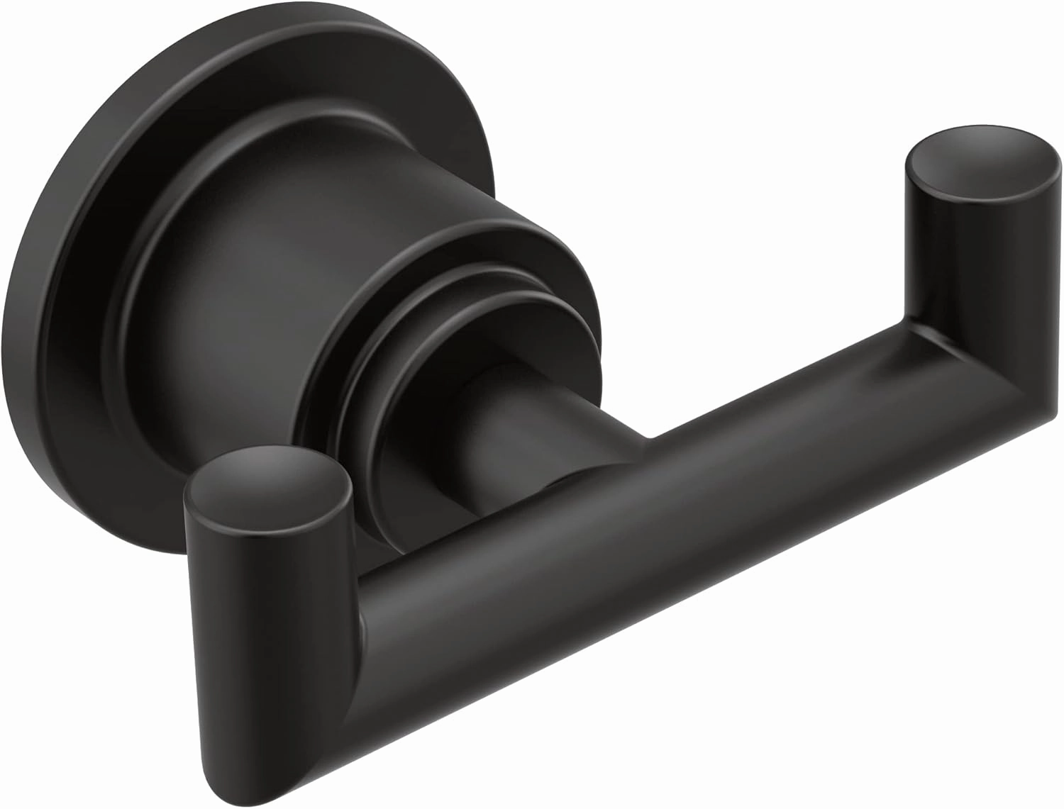 Moen Arris Matte Black Modern Double Robe Hook, YB0803BL