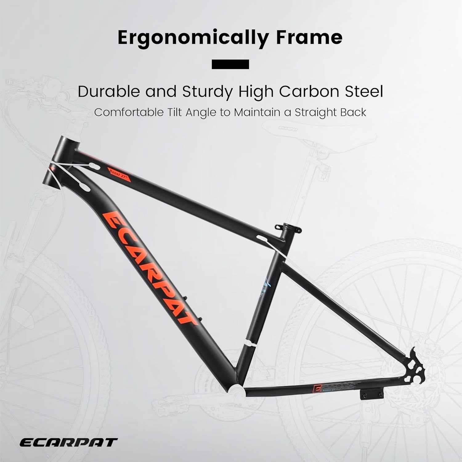 Mountain Bike 24 Inch/26 Inch/27Inch/27.5Inch Wheels 21-Speed Mens Womens Trail Commuter City Mountain Bike, Carbon Steel Frame Disc Brakes Thumb Shifter Front Fork Bicycles