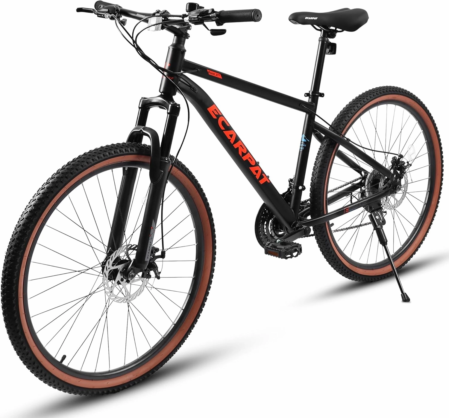Mountain Bike 24 Inch/26 Inch/27Inch/27.5Inch Wheels 21-Speed Mens Womens Trail Commuter City Mountain Bike, Carbon Steel Frame Disc Brakes Thumb Shifter Front Fork Bicycles