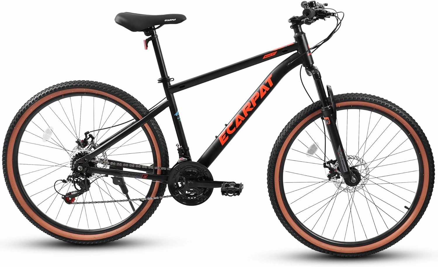 Mountain Bike 24 Inch/26 Inch/27Inch/27.5Inch Wheels 21-Speed Mens Womens Trail Commuter City Mountain Bike, Carbon Steel Frame Disc Brakes Thumb Shifter Front Fork Bicycles