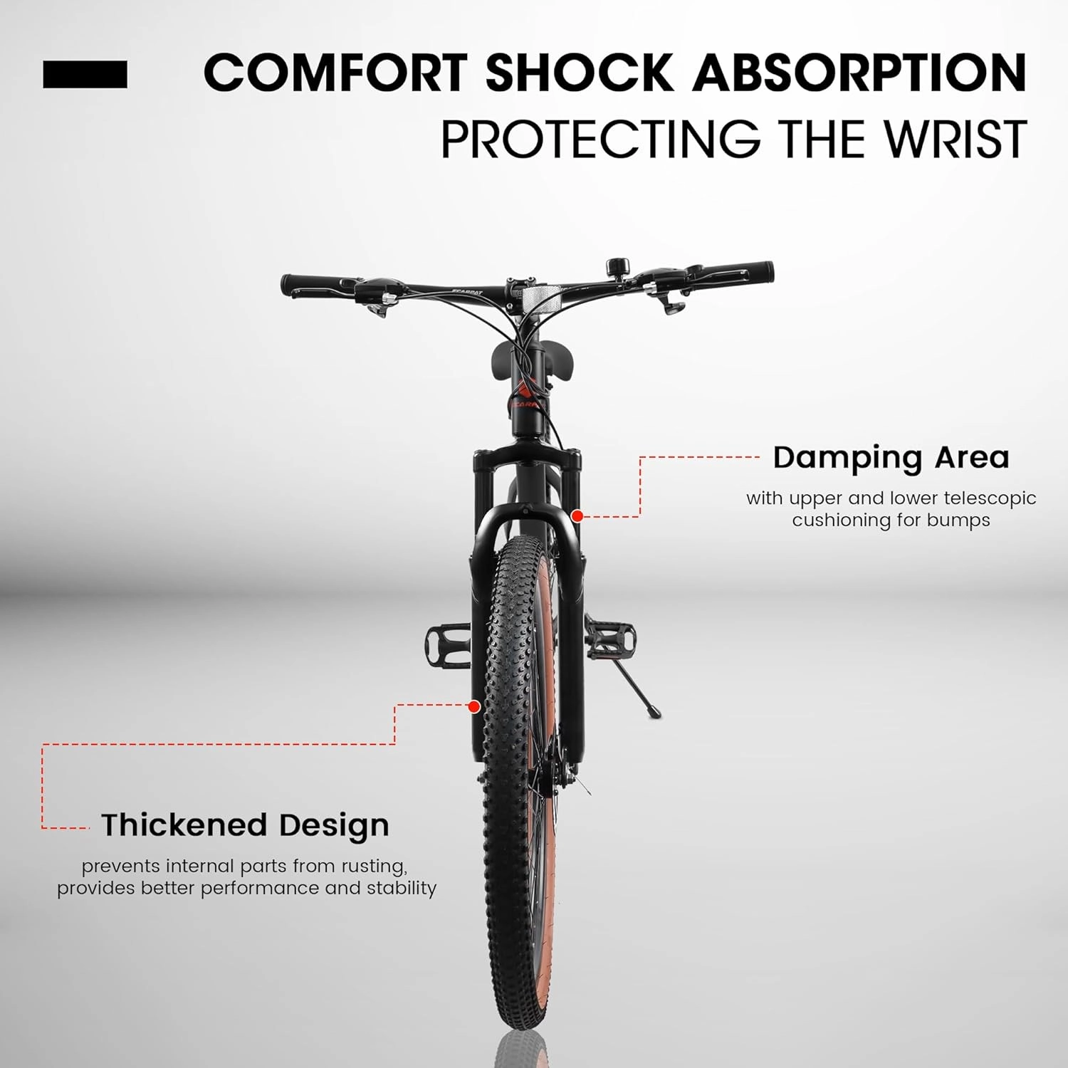 Mountain Bike 24 Inch/26 Inch/27Inch/27.5Inch Wheels 21-Speed Mens Womens Trail Commuter City Mountain Bike, Carbon Steel Frame Disc Brakes Thumb Shifter Front Fork Bicycles