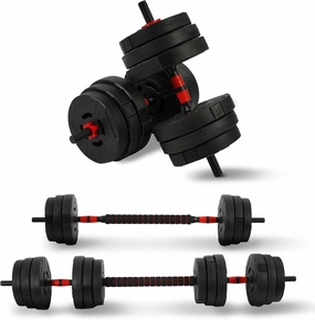 Multi-Functional Portable Changeable Dumbbell and Barbell Kettlebell Set with Adjustable Weights, Multiple Styles, 40LBS or 60LBS Sets