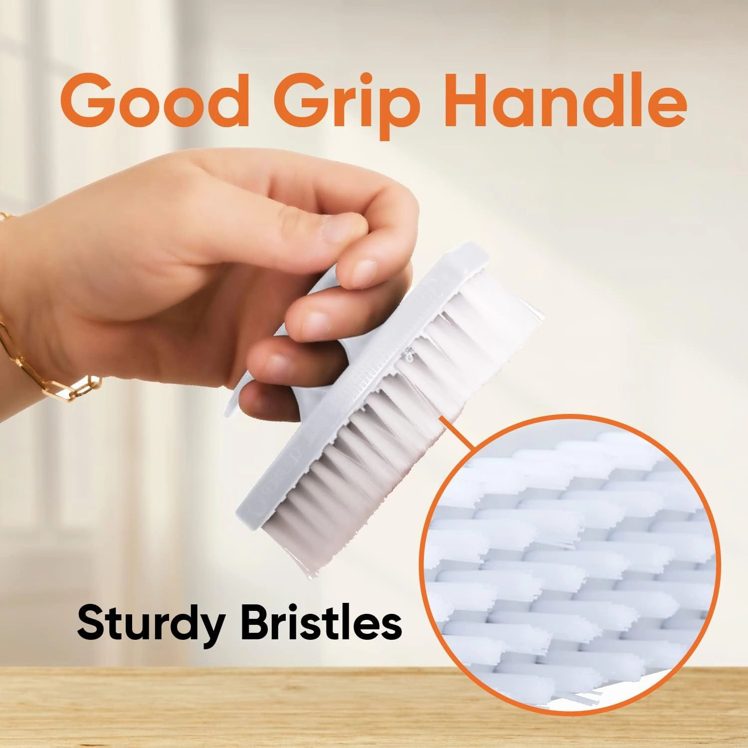 Nail Brush for Cleaning Fingernails, Nail Scrubber Brush, Toe Foot Hands Fingernail Brush Cleaner- Small Scrub Brush- All-Purpose Stiff Cleaning Brush (12 Pack, White)