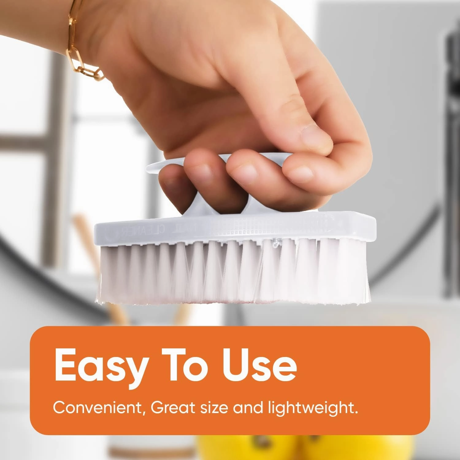 Nail Brush for Cleaning Fingernails, Nail Scrubber Brush, Toe Foot Hands Fingernail Brush Cleaner- Small Scrub Brush- All-Purpose Stiff Cleaning Brush (12 Pack, White)