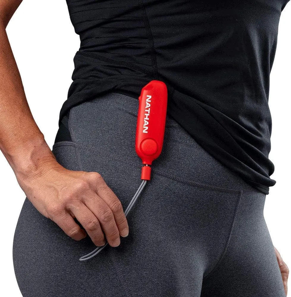 Nathan Personal Alarm Ripcord. SafeRun Siren in Case of Emergency 120DB with/Without Strobe Light. Security Clip for Running, Waking, Hiking, Biking and More. Very Loud and Bright Easy to use, Fast.