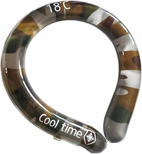 Neck Cooling Tube (Military, 1) | Wearable Cooling Neck Wraps for Summer Heat I Hands Free Cold Gel Ice Pack | Reusable Neck Cooler | Relief for Hot Flashes and Fever