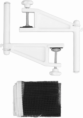 Net with Clamps, with Screw On Clamp Folding Adjustable Portable Table Tennis Net and Post Set for Indoor Outdoor