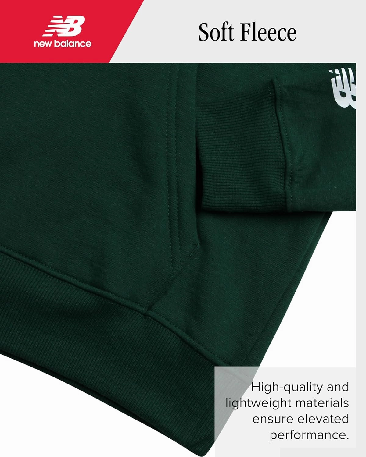 New Balance Boys Tracksuit Set - 2 Piece Athletic Performance Fleece Pullover Hoodie and Jogger Sweatpants Set (Sizes: 8-20)