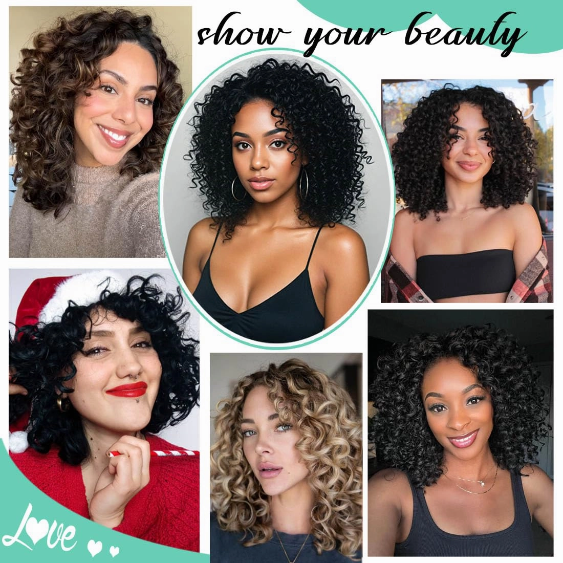 New Gogo Curl Crochet Hair Pre Looped 8 Packs Pre Twisted Curly Crochet Hair for Black Women Beach Curl Hair Wave Crochet Synthetic Hair Extensions (14 Inch (Pack of 8) 350#)