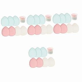 NOLITOY 28 Pcs Fingertip Puff Products Reusable Finger Puff Mini Spray Bottle Setting Powder Puff Makeup Powder Mist Spray Bottle Spray Bottle Small Puffs Sponge Hydrophilic Polyurethane