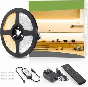 NOVOSTELLA 20ft Waterproof Tunable White LED Strip Lights, Dimmable Flexible Rope Light 3000K-6500K 12V Tape Light with Remote, Ribbon for Outdoor and Indoor Bedroom Home Mirror Kitchen Bar Cabinet