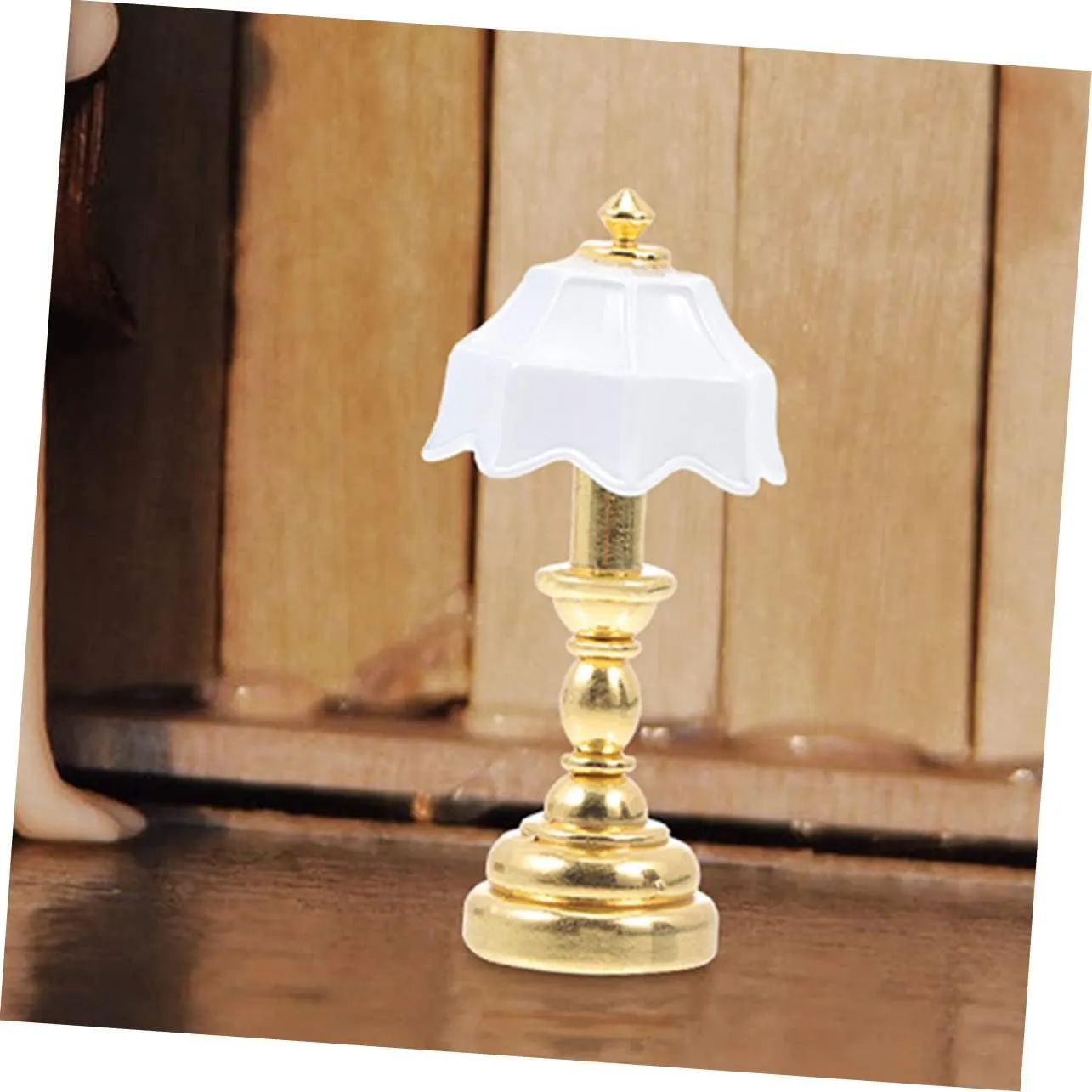 NUOBESTY 6 Pcs Dollhouse Table Lamp Miniatures Mini Table Lamp Dollhouse Lights Doll House Floor Lamps Dollhouse Lamp 1:12 Scale Creative Lamp