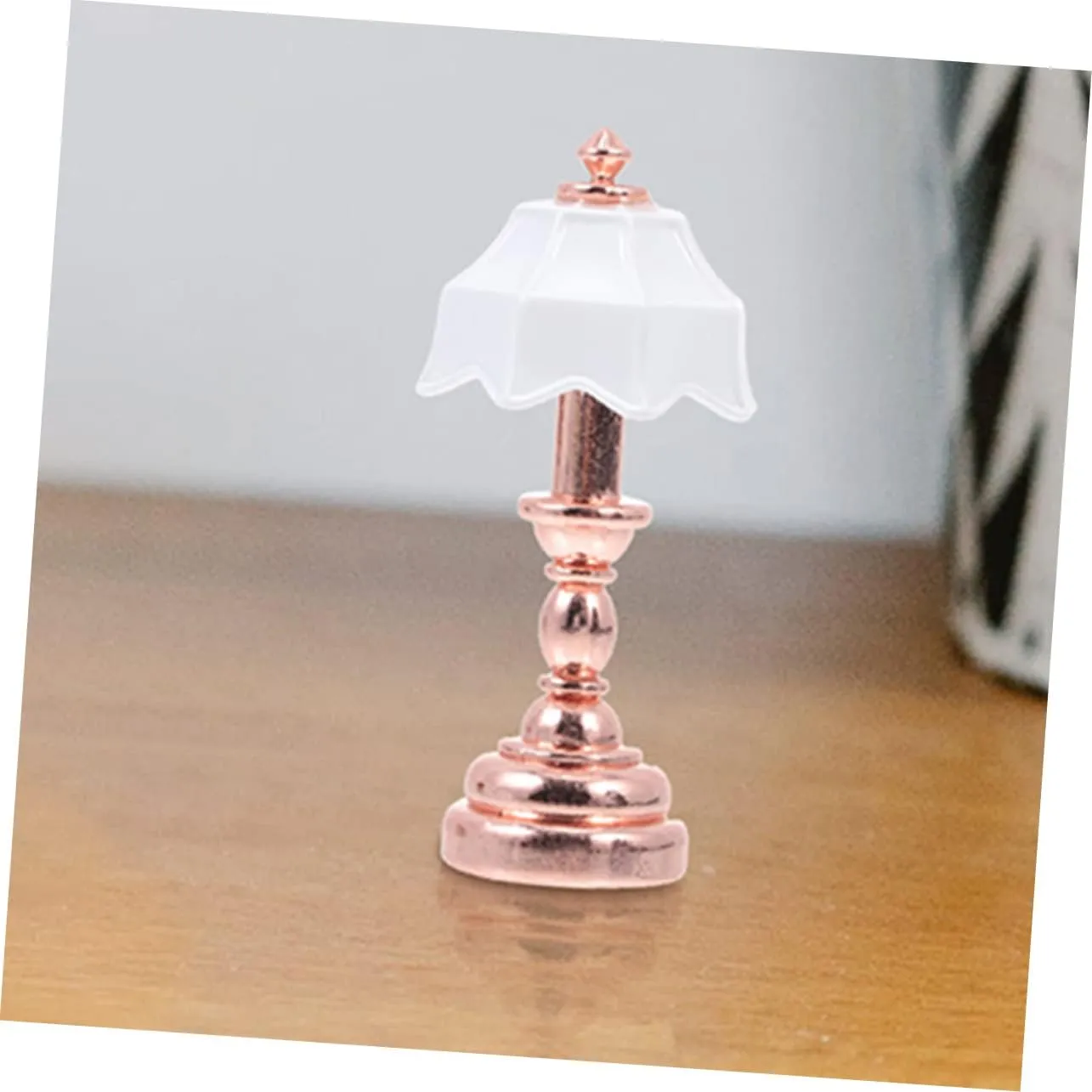NUOBESTY 6 Pcs Dollhouse Table Lamp Miniatures Mini Table Lamp Dollhouse Lights Doll House Floor Lamps Dollhouse Lamp 1:12 Scale Creative Lamp