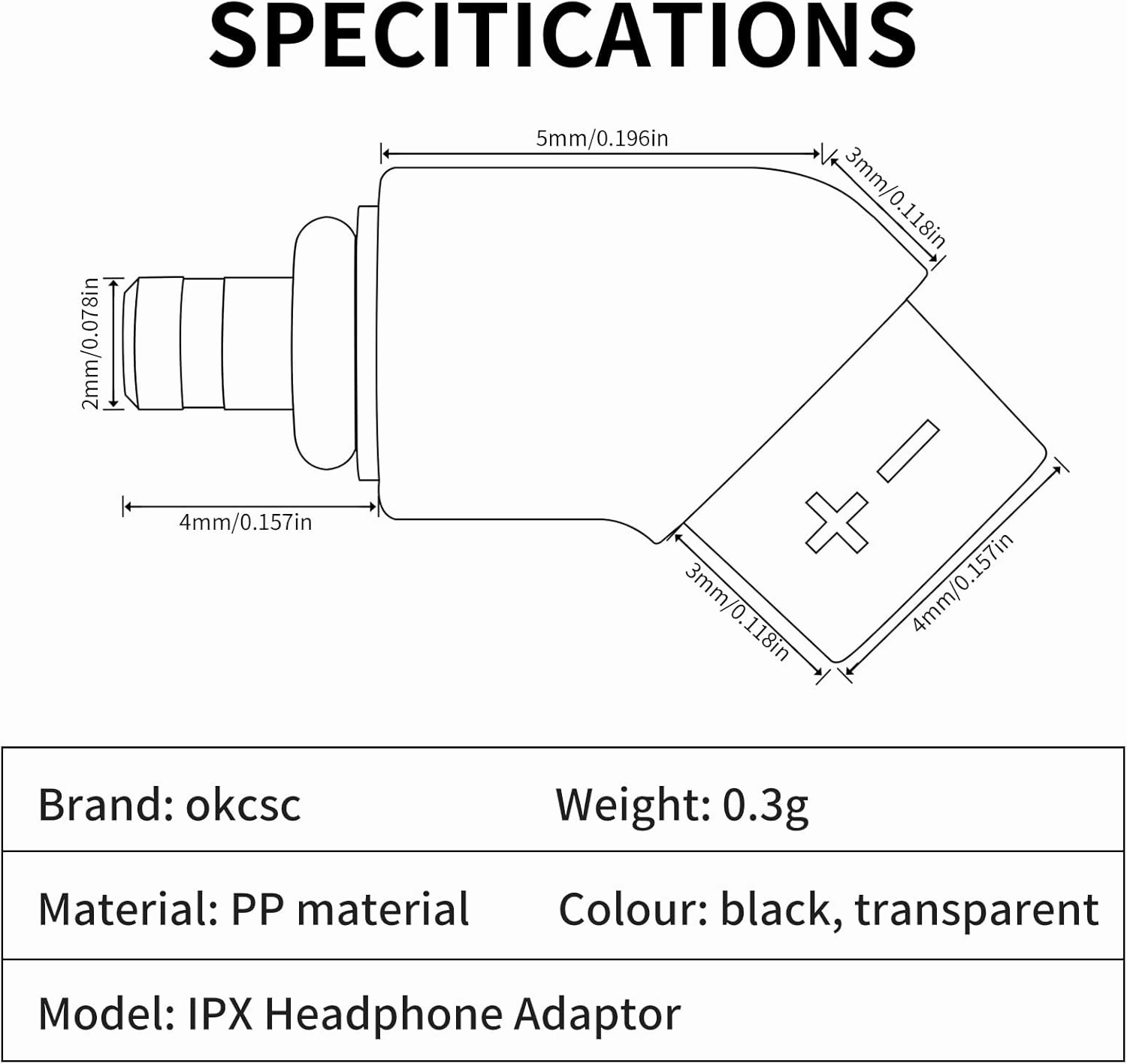 okcsc Linum BAX T2 Male to QDC 0.78 2PIN Female Headphone Adapter to QDC 0.78 2PIN Cable Lossless Audio Adaptor for KZ BA10 AS10 ZS10 ZSR ZST ED12 for ETYMOTIC for WESTONE PRO X Series 1 Pair Black