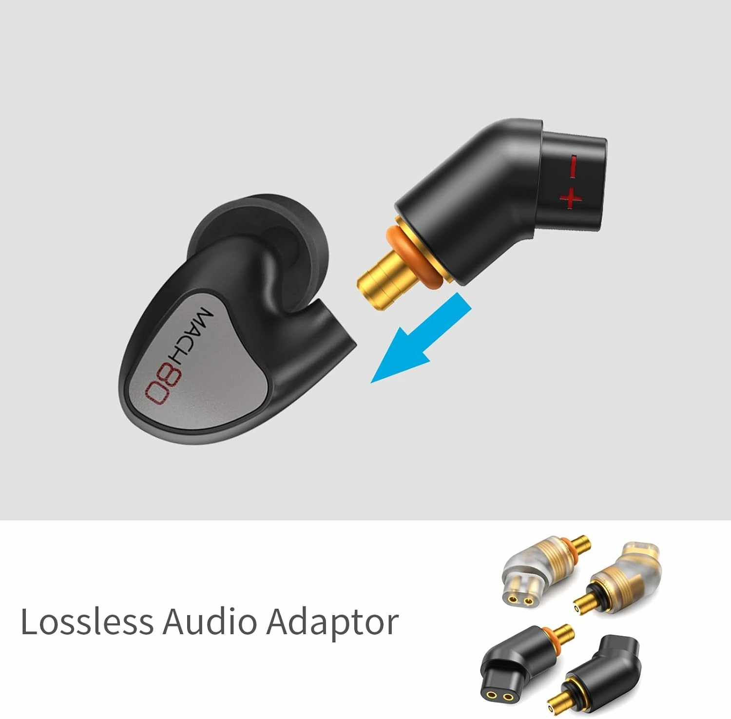 okcsc Linum BAX T2 Male to QDC 0.78 2PIN Female Headphone Adapter to QDC 0.78 2PIN Cable Lossless Audio Adaptor for KZ BA10 AS10 ZS10 ZSR ZST ED12 for ETYMOTIC for WESTONE PRO X Series 1 Pair Black