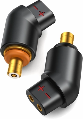 okcsc Linum BAX T2 Male to QDC 0.78 2PIN Female Headphone Adapter to QDC 0.78 2PIN Cable Lossless Audio Adaptor for KZ BA10 AS10 ZS10 ZSR ZST ED12 for ETYMOTIC for WESTONE PRO X Series 1 Pair Black