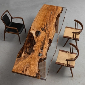 Olive Epoxy, Custom Large Resin Table, Epoxy River, Natural Wood, Wooden Office Desk, Meeting, Kitchen, Dining Room, Living Room, Home Decor