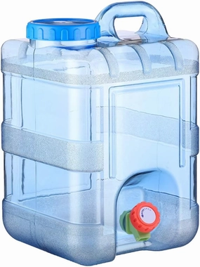 Orgonite Camping Water Container with Faucet - Portable Emergency Water Storage Tank for Outdoor Hiking