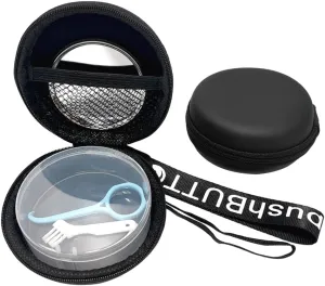 Orthodontic Retainer Organizer Bag Aligner Case Travel Pack Mouth Guard Box (Black Regular)
