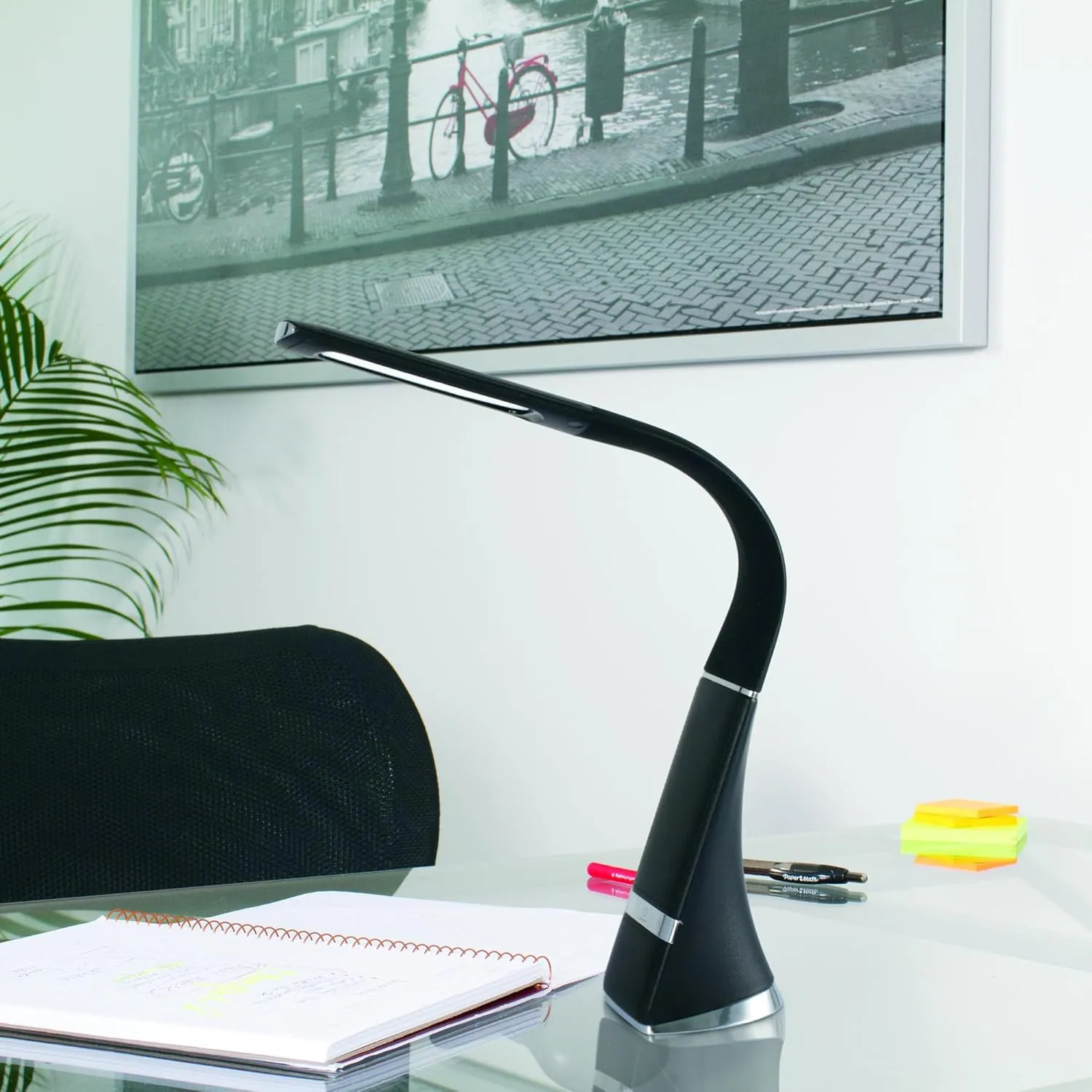 OttLite Recharge LED Desk Lamp with ClearSun LED Technology - Portable, Dimmable & Flexible Gooseneck - Travel-Friendly Task Lamp with Rechargeable Battery - for Home, Reading, Office & College Dorms