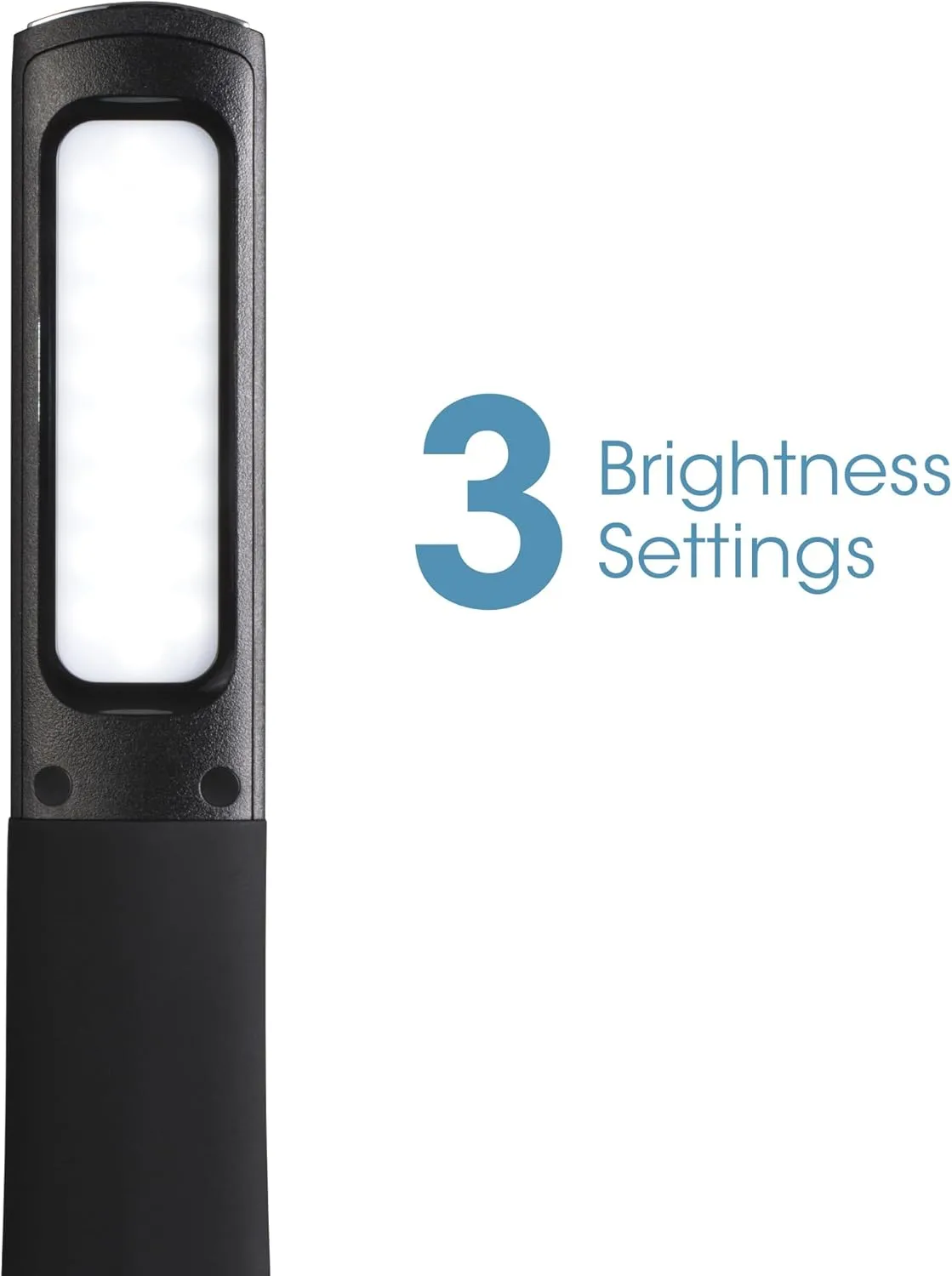 OttLite Recharge LED Desk Lamp with ClearSun LED Technology - Portable, Dimmable & Flexible Gooseneck - Travel-Friendly Task Lamp with Rechargeable Battery - for Home, Reading, Office & College Dorms