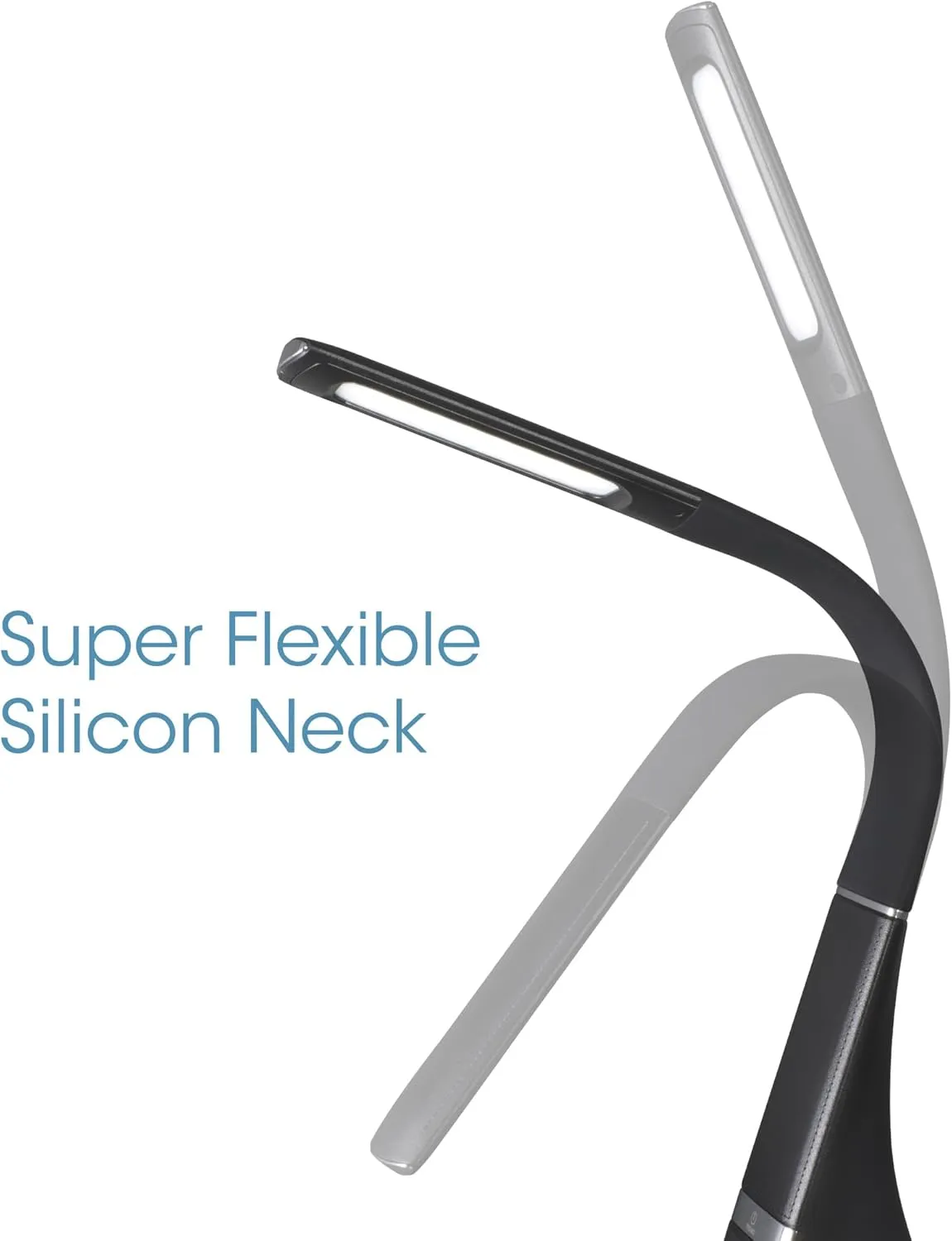 OttLite Recharge LED Desk Lamp with ClearSun LED Technology - Portable, Dimmable & Flexible Gooseneck - Travel-Friendly Task Lamp with Rechargeable Battery - for Home, Reading, Office & College Dorms