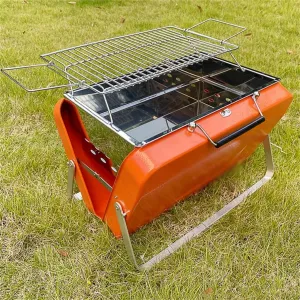 Outdoor Charcoal Grill Portable Rotisserie Stove Home Folding Portable Field Mini Grill Full Set