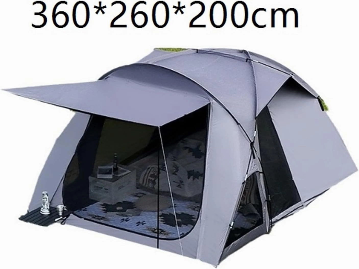 Outdoor Tunnel Tent Camping Picnic Outdoor Sunshade Folding Portable Tent Rainproof Thickening