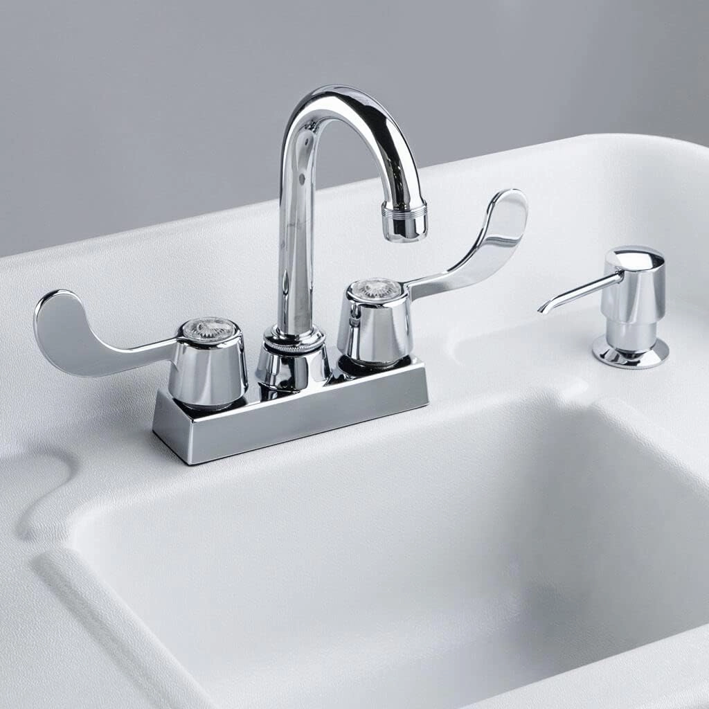 Ozark River Portable Sinks Premier Brite White, White Laminate-ABS Sink, Mobile Self Contained Sink, Mobile Hand Washing Station, Portable Sink with Hot Water, Portable Sink Hand Wash Station, 110V