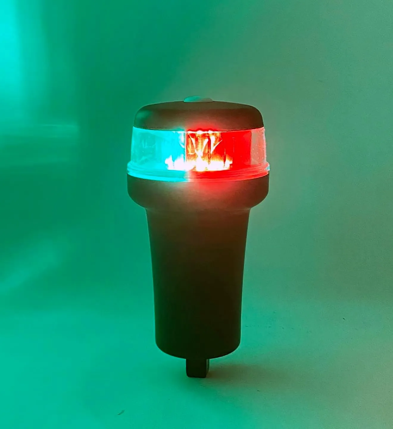 Pactrade Marine Navigation Lights for Boats LED - Red/Green Battery Powered Nav Lights for Boats - Adaptor Mounts, Fixed Base, 3-Mode Operation - 1NM Waterproof